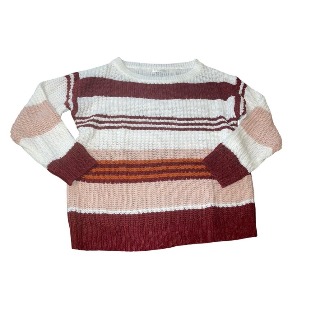 KIRUNDO Women's Size Medium Striped Sweater - Picture 4 of 11